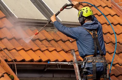Démoussage et hydrofuge de toiture à Fallerans